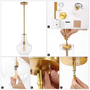 Watts Glass/Metal LED Pendant